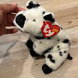 Ty Beanie Babies Black and White Spotted pig Plush